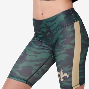 New Orleans Saints Women's Camo Bike Shorts